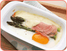 卵とアスパラのオーブン焼き